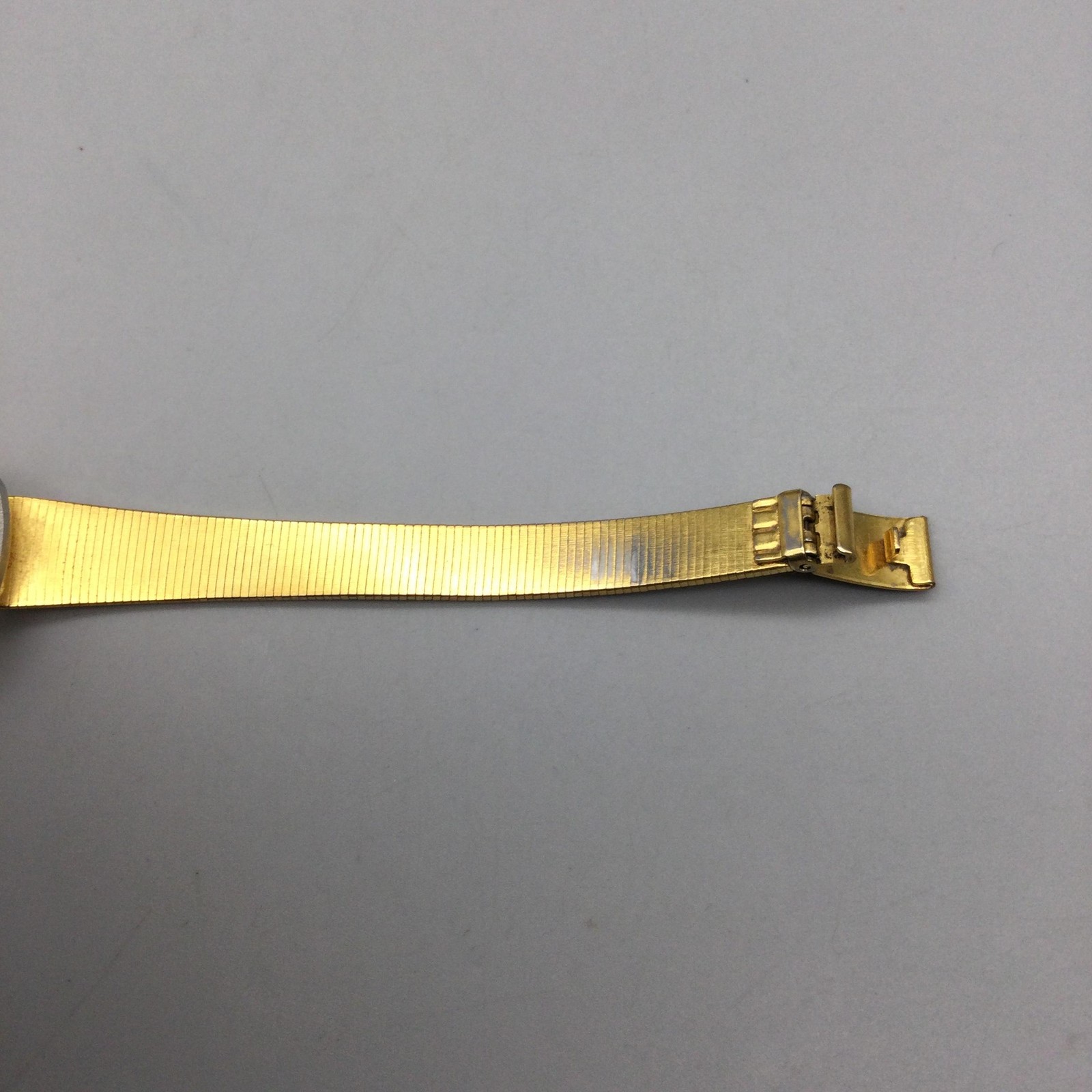 Vintage Dufonte Lucien Piccard Womens Watch 16mm Gold Tone New Battery 7.5″