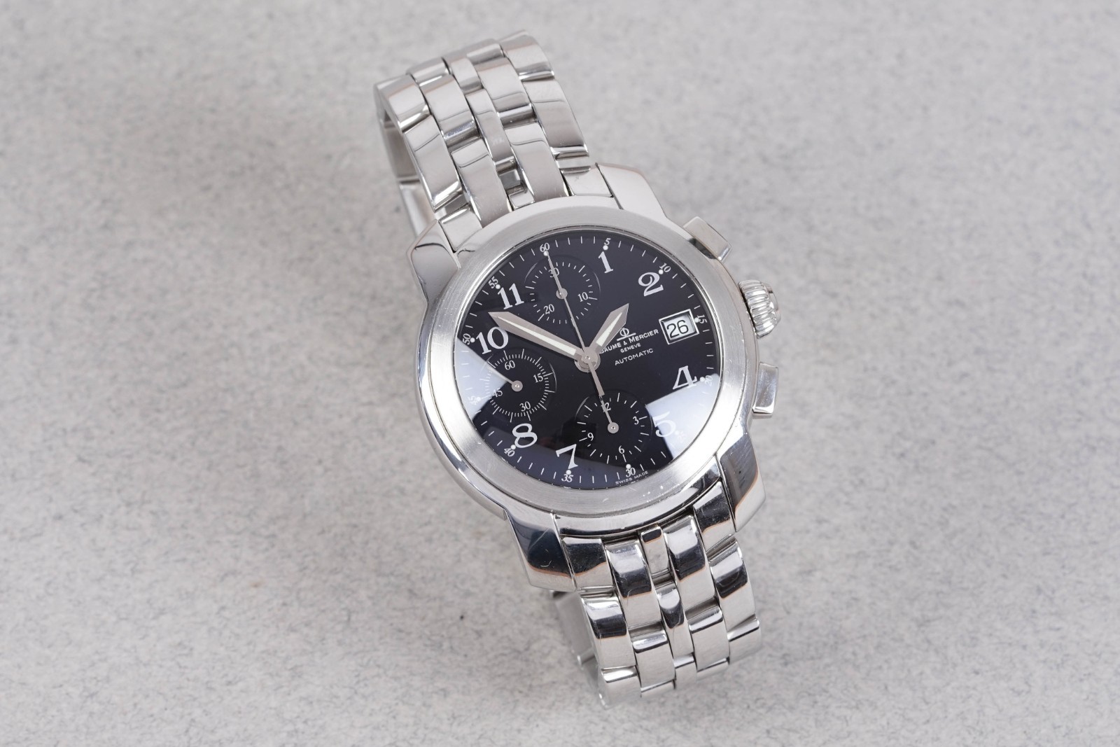 BAUME & MERCIER CAPELAND CHRONOGRAPH W/ BOX REF. MV045216
