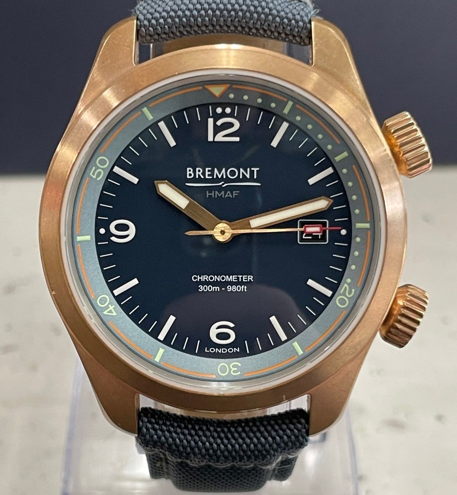 Bremont Argonaut Bronze Naval Blue ‘Sargasso’ Dial 42mm Automatic Watch