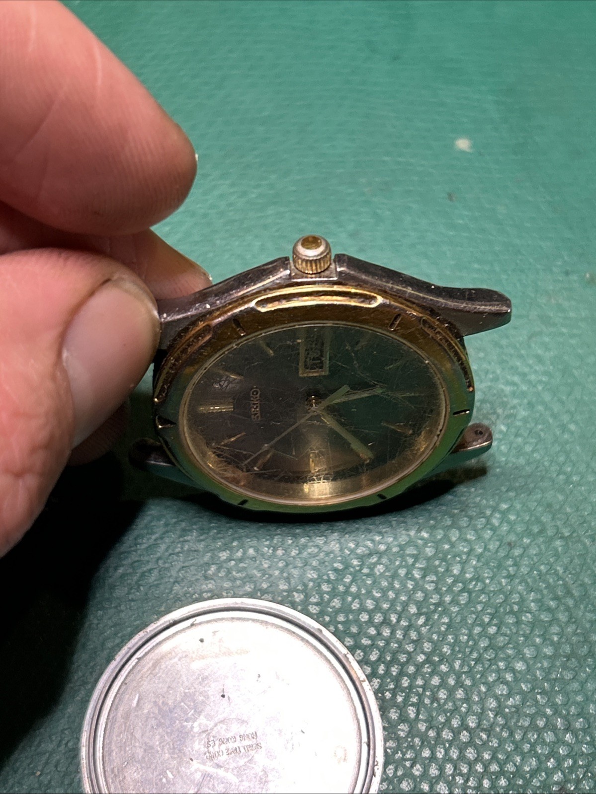 Seiko Men’s 36mm Vintage 1980’s Gold Plated Watch 7N43 6A09