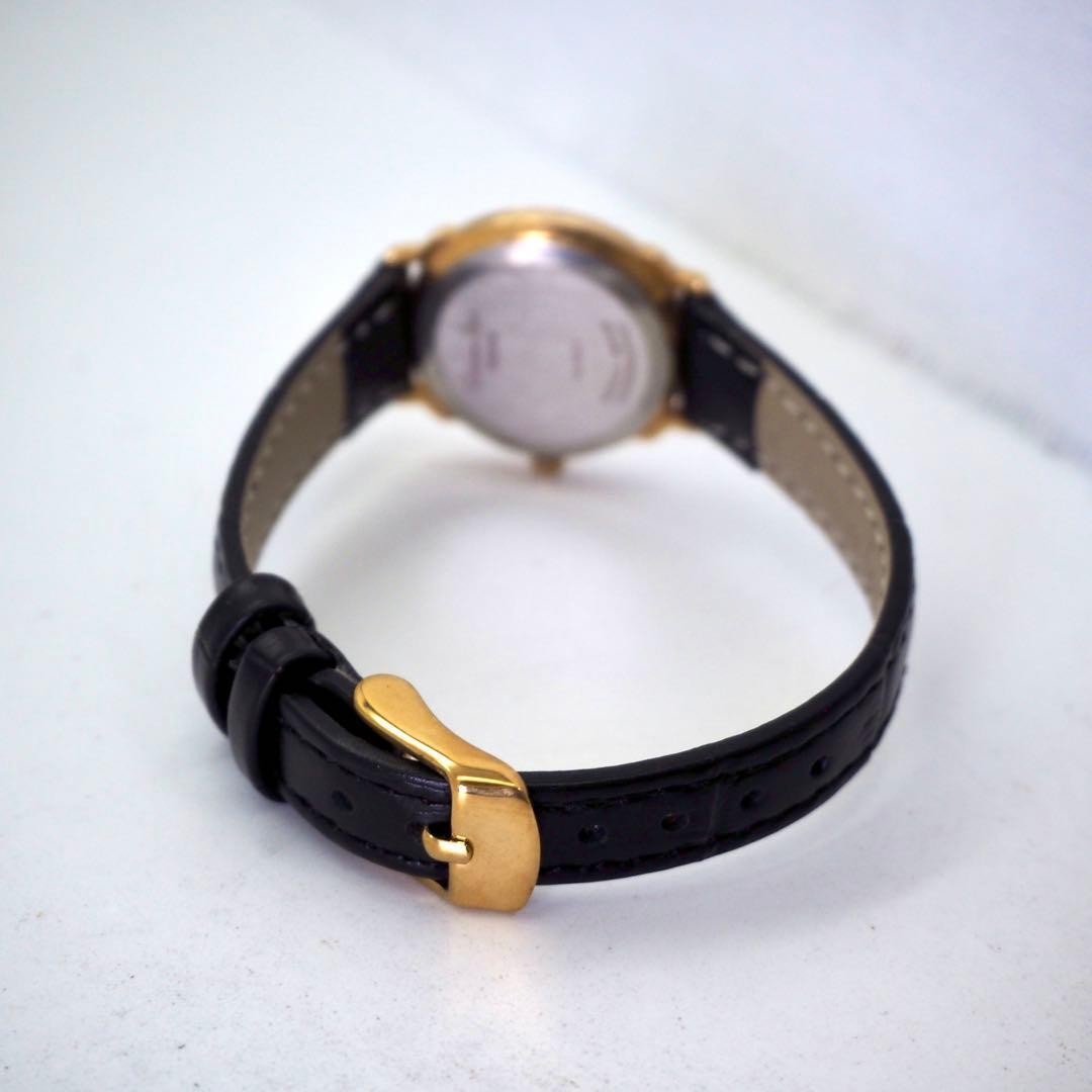 Christian Dior Quartz Ladies Vintage Watch Date Gold Logo Dial Japan