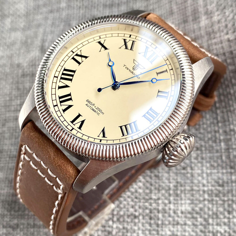 20ATM Diver 39mm Japan NH35A PT5000 Automatic Movement Men Watch Big Crown Lume