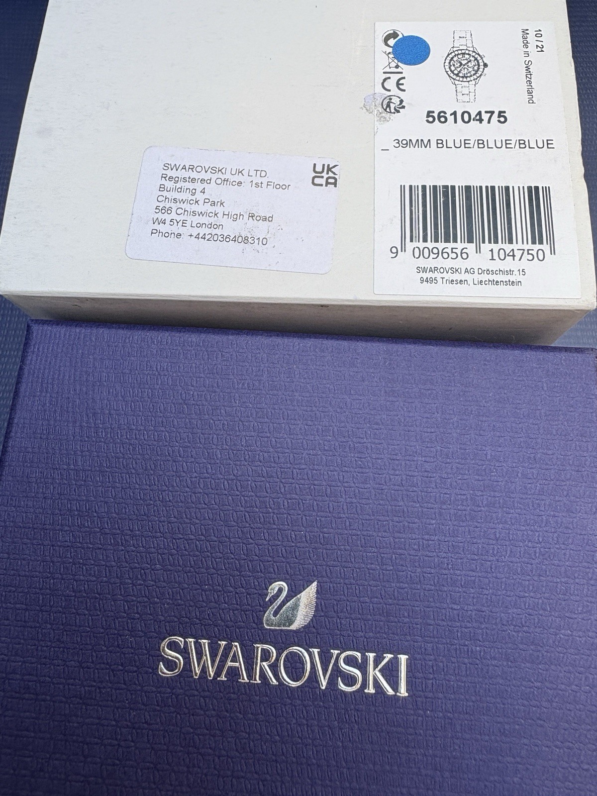 Swarovski Octea Lux Sports Watch Blue *PLEASE SEE DESCRIPTION*