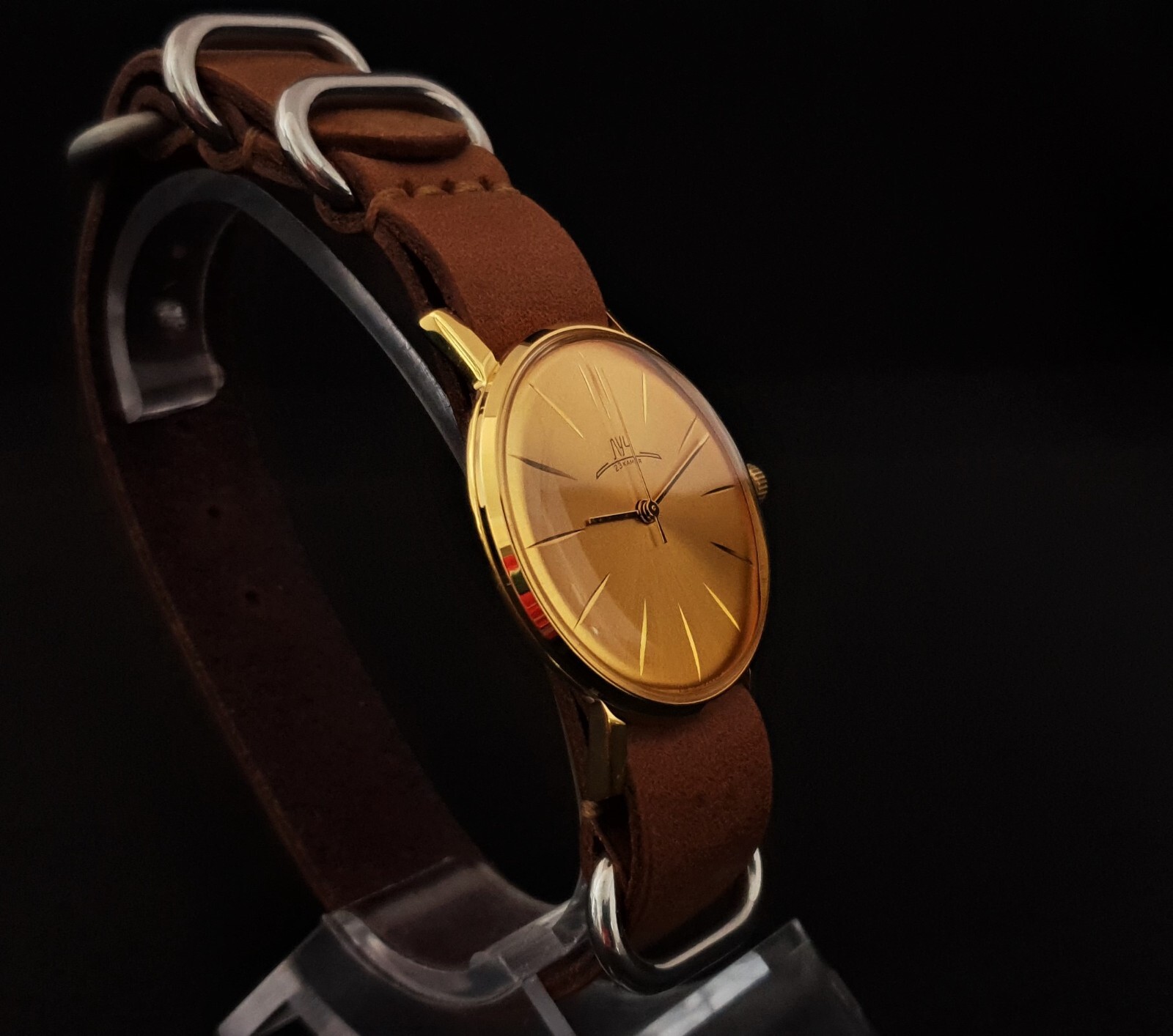 Vintage Watch USSR Poljot De Luxe ULTRA SLIM Soviet Men’s Wristwatch Luch 2209