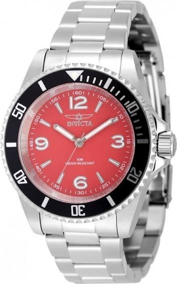 Invicta Specialty Rowan Men’s Watch 40mm Stainless Steel Red Quartz 49350 NIB