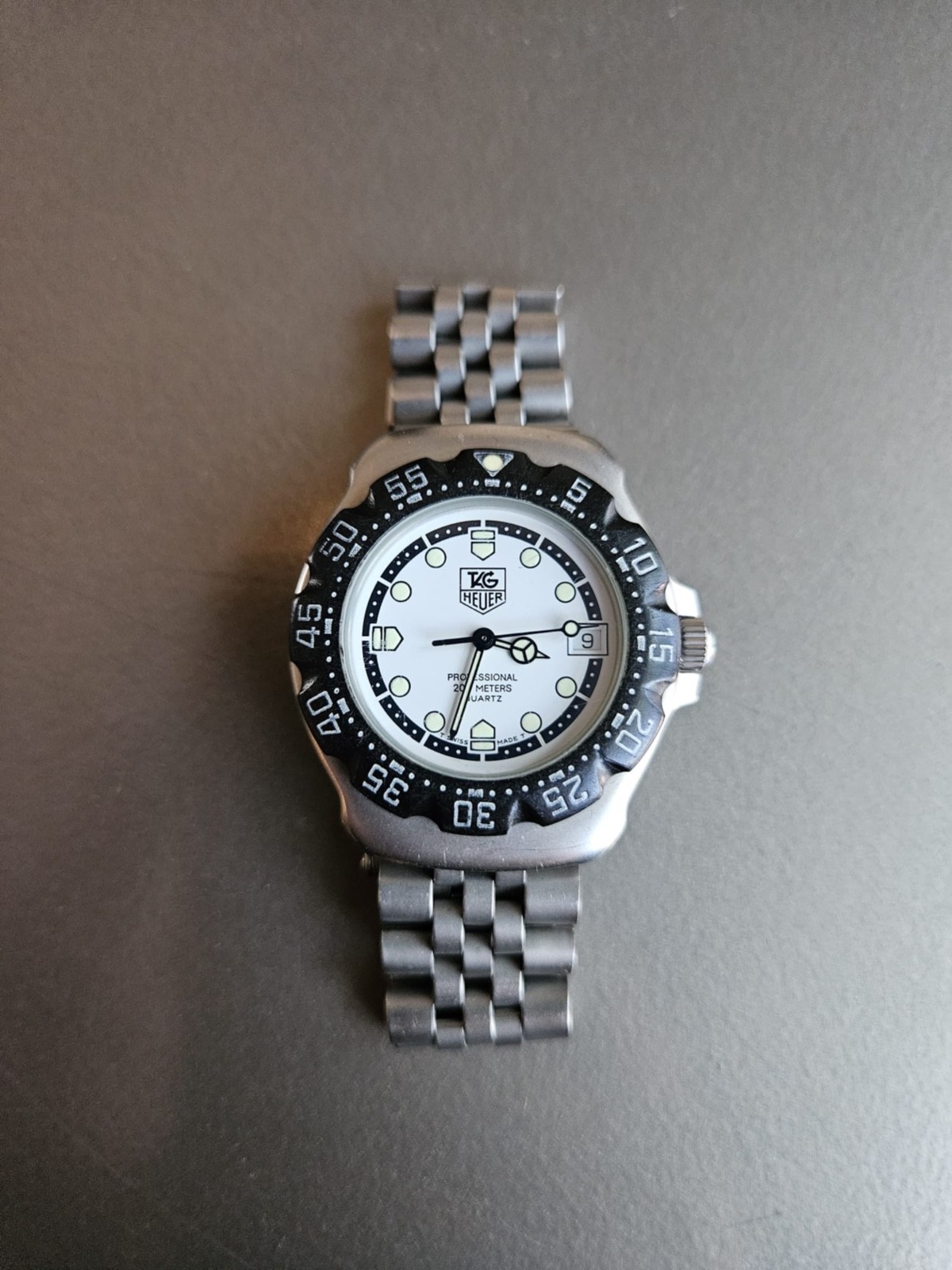 Tag Heuer Formula 1 Professional White Dial on Bracelet; WA1218; Rare + Awesome!