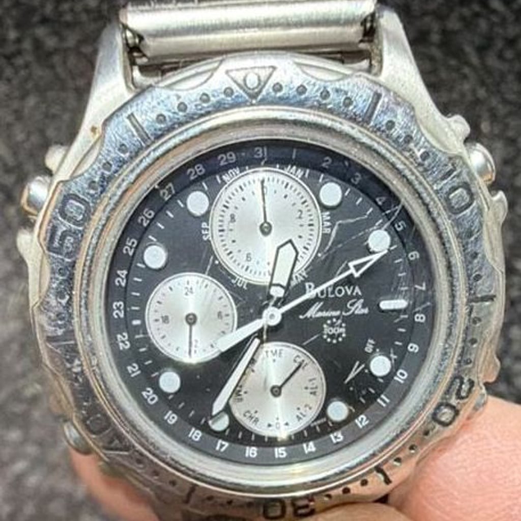Bulova Marine Star 100M Chronograph Alarm Quartz Watch