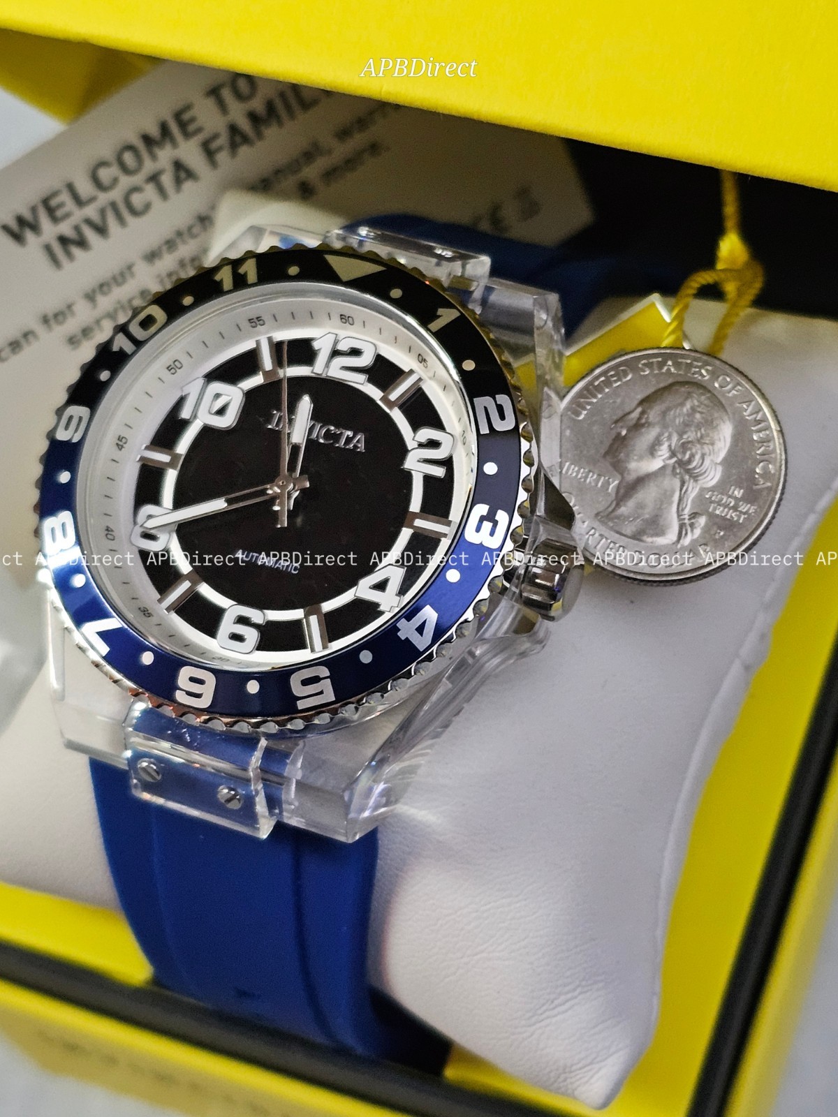 Invicta – Speedway – Mechanical AUTOMATIC – Clear Polycarbonate Case mens watch