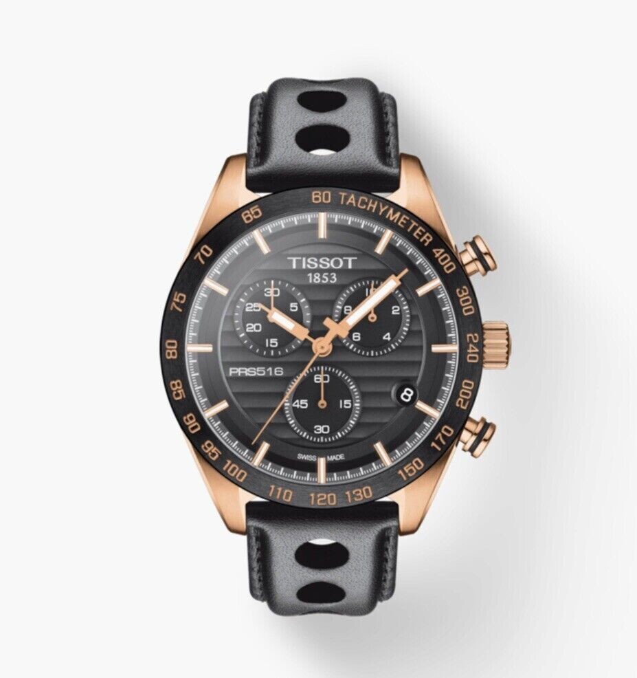 TISSOT PRS 516 Chronograph Black Dial Men’s Watch T100.417.36.051.00