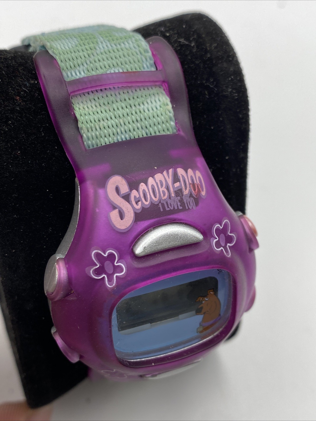 Vintage Scooby doo Purple Blue lcd digital watch Hanna-Barbara new battery
