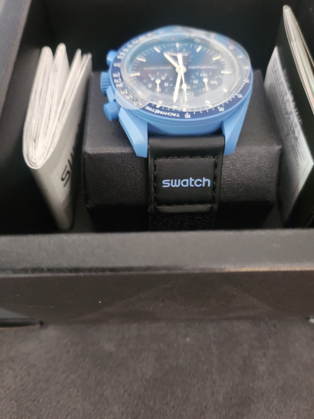 OMEGA X SWATCH SpeedMaster MoonSwatch MISSION TO NEPTUNE 42mm NEW! TAGS! PAPERS!