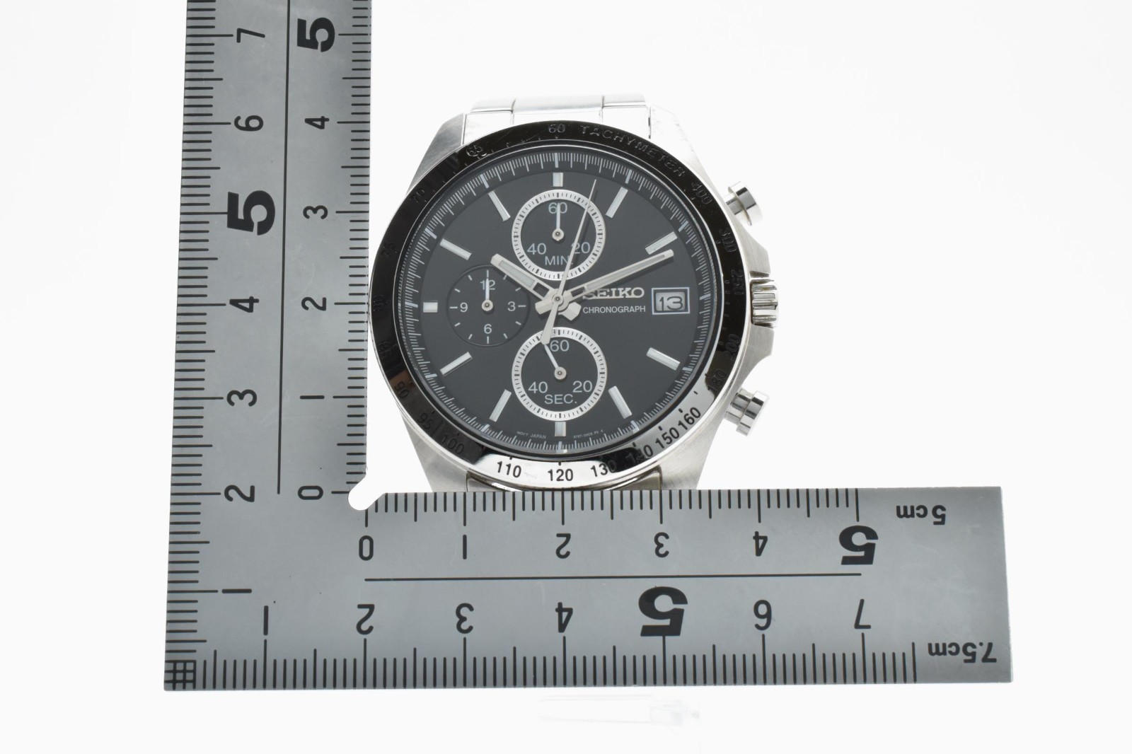 [N Mint] Seiko Chronograph 8T67-00C0 Black Dial Quartz 43mm Men’s Watch Japan