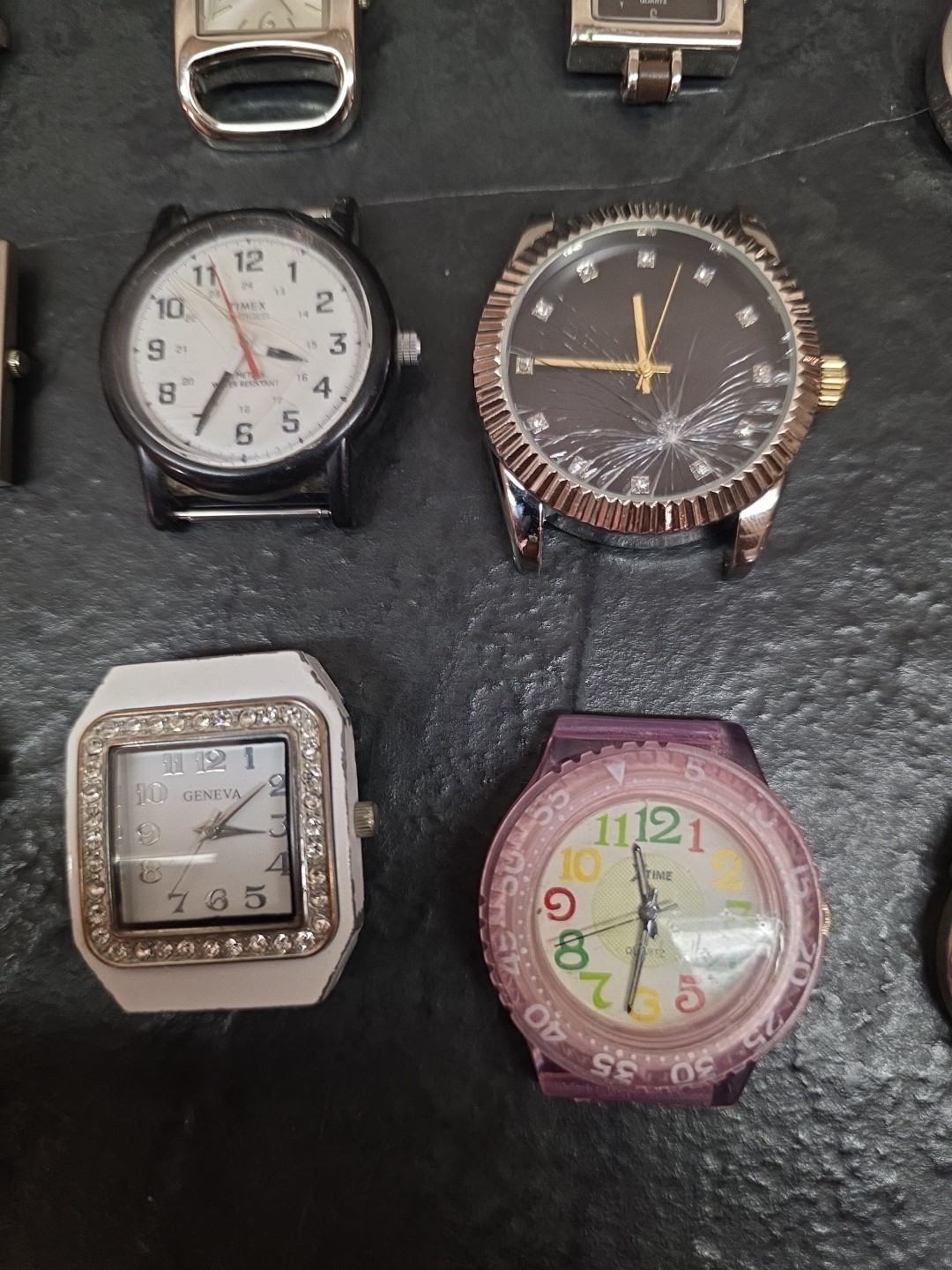 Lot Of 27 Wristwatches No Bands Untested See Pics Anne Klein Timex Seiko