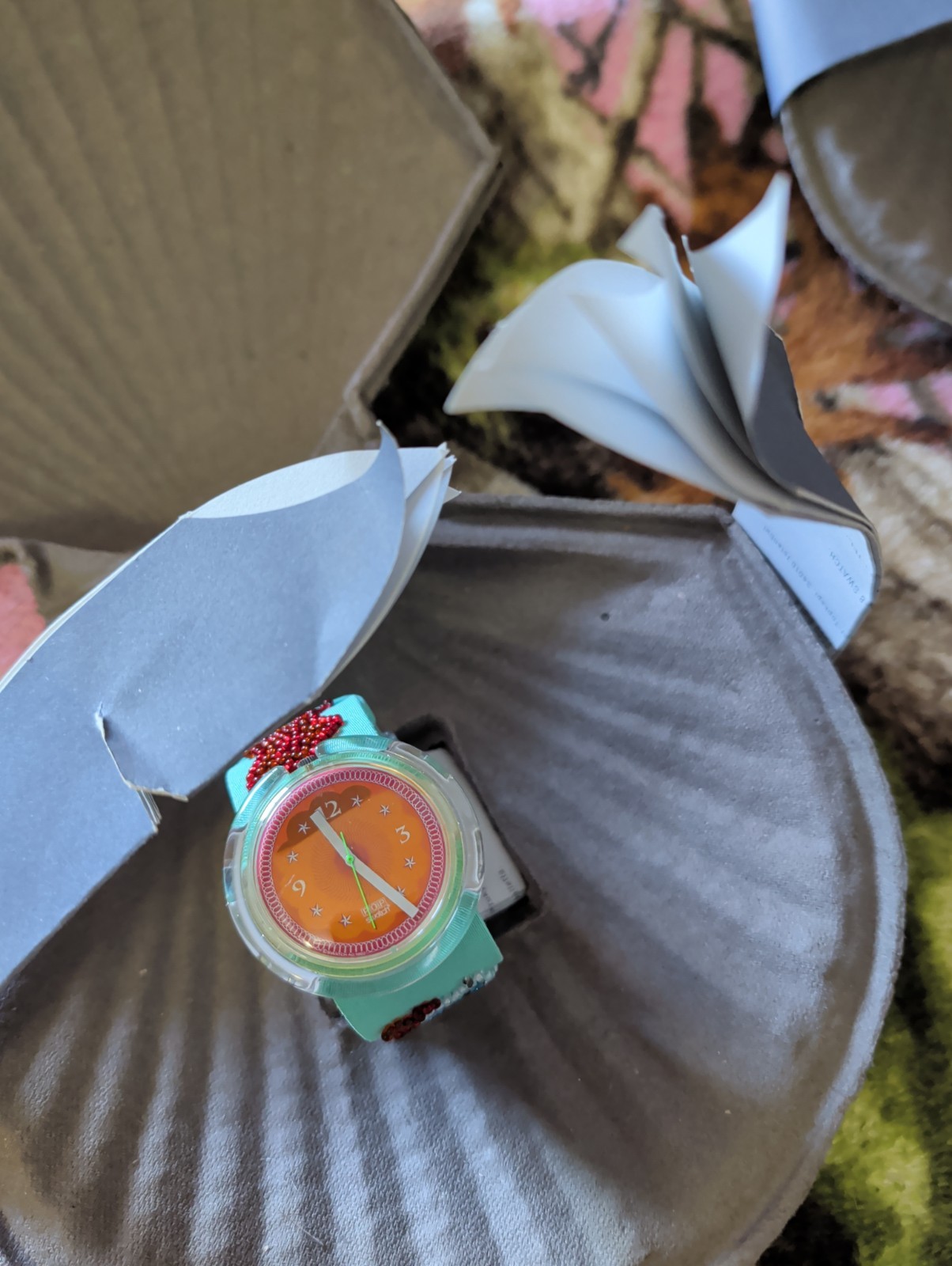 Vintage Pop Swatch Watch 1993 Soupe De Poisson NEW