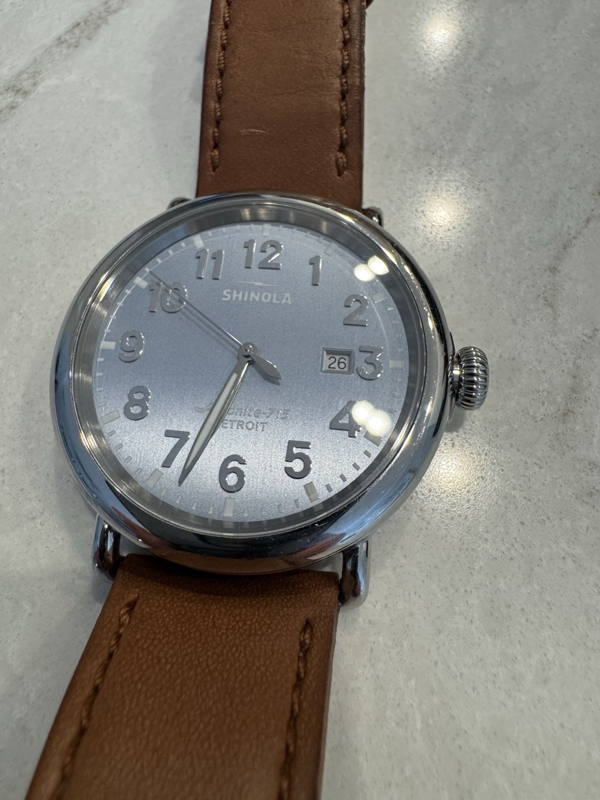 Shinola Runwell 47mm Silver Stainless Steel