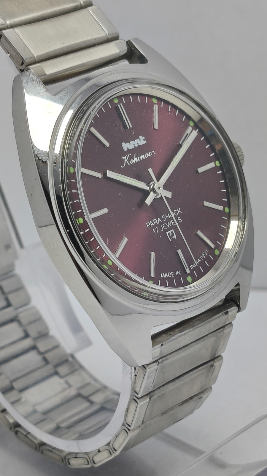 HMT Kohinooor 17J Hand Winding Wrist Watch For Men’s In Working Condition