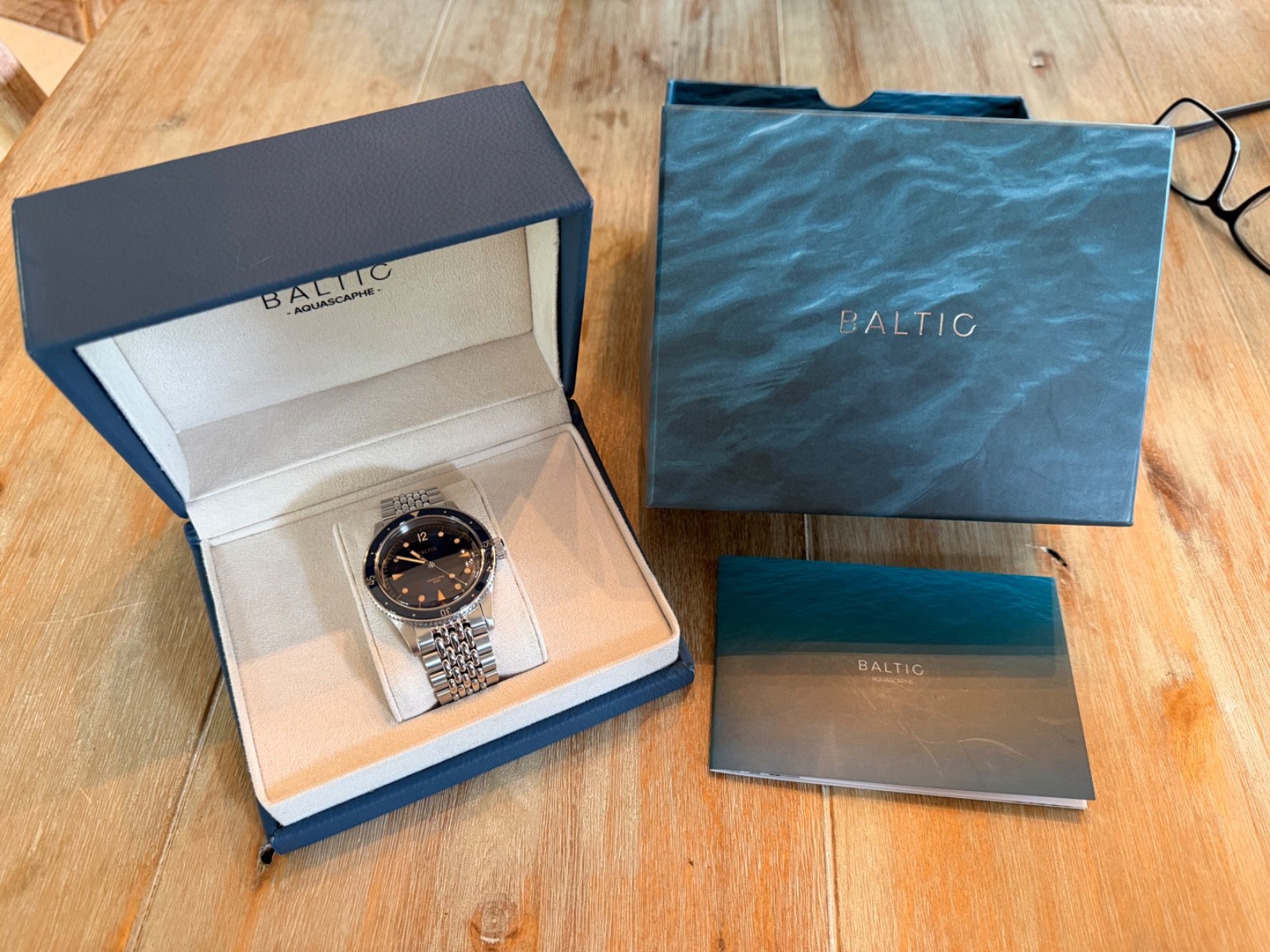 Baltic Aquascaphe Classic Blue. 39mm watch.