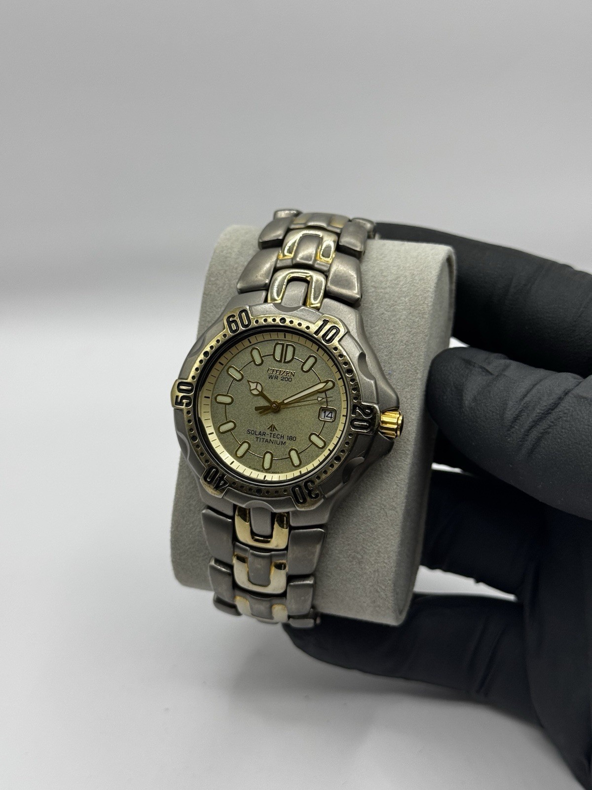Citizen Titanium Eco-Drive 180 Two-Tone Bracelet 200 Meters Diver Date
