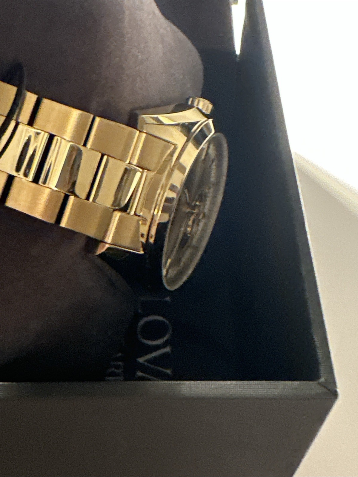 Bulova Men’s Classic Surveyor Automatic Gold Stainless Steel Watch 39 MM 97A182