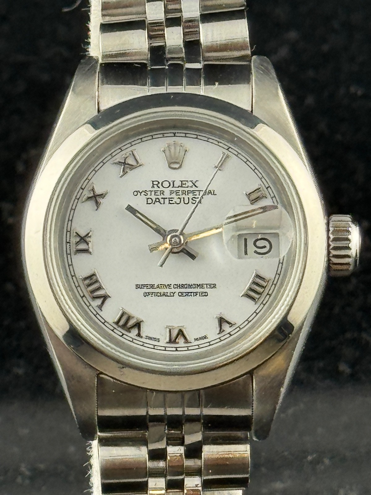 Rolex Oyster Perpetual 69160 Datejust Jubilee Roman Dial Box Paper Serviced