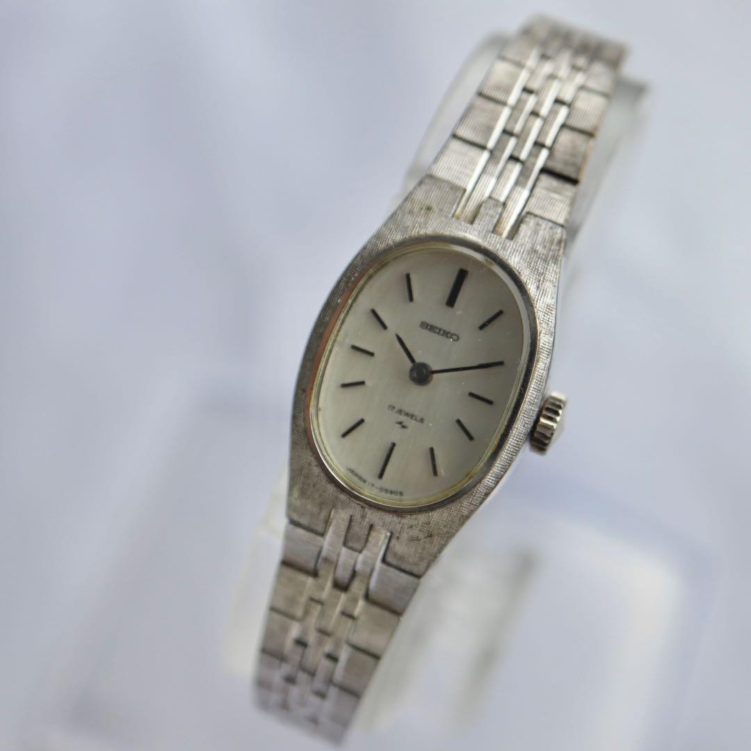 Seiko 1662 Manual Wind 17 Jewels Gold Ladies Watch Japan Vintage 071209
