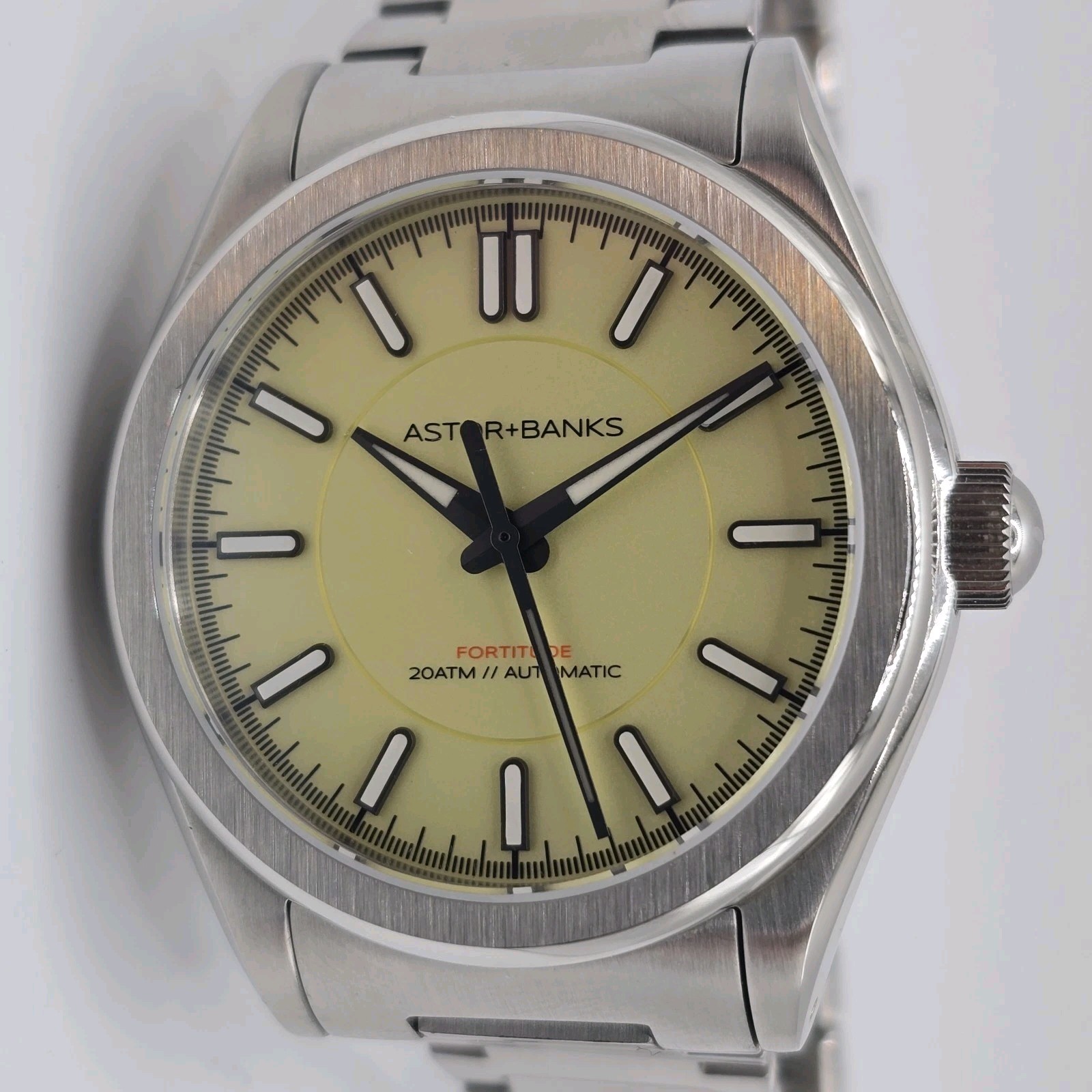 Astor + Banks Fortitude Lite Watch Men’s AD579 Miyota 9039 38.5mm Sand Dial
