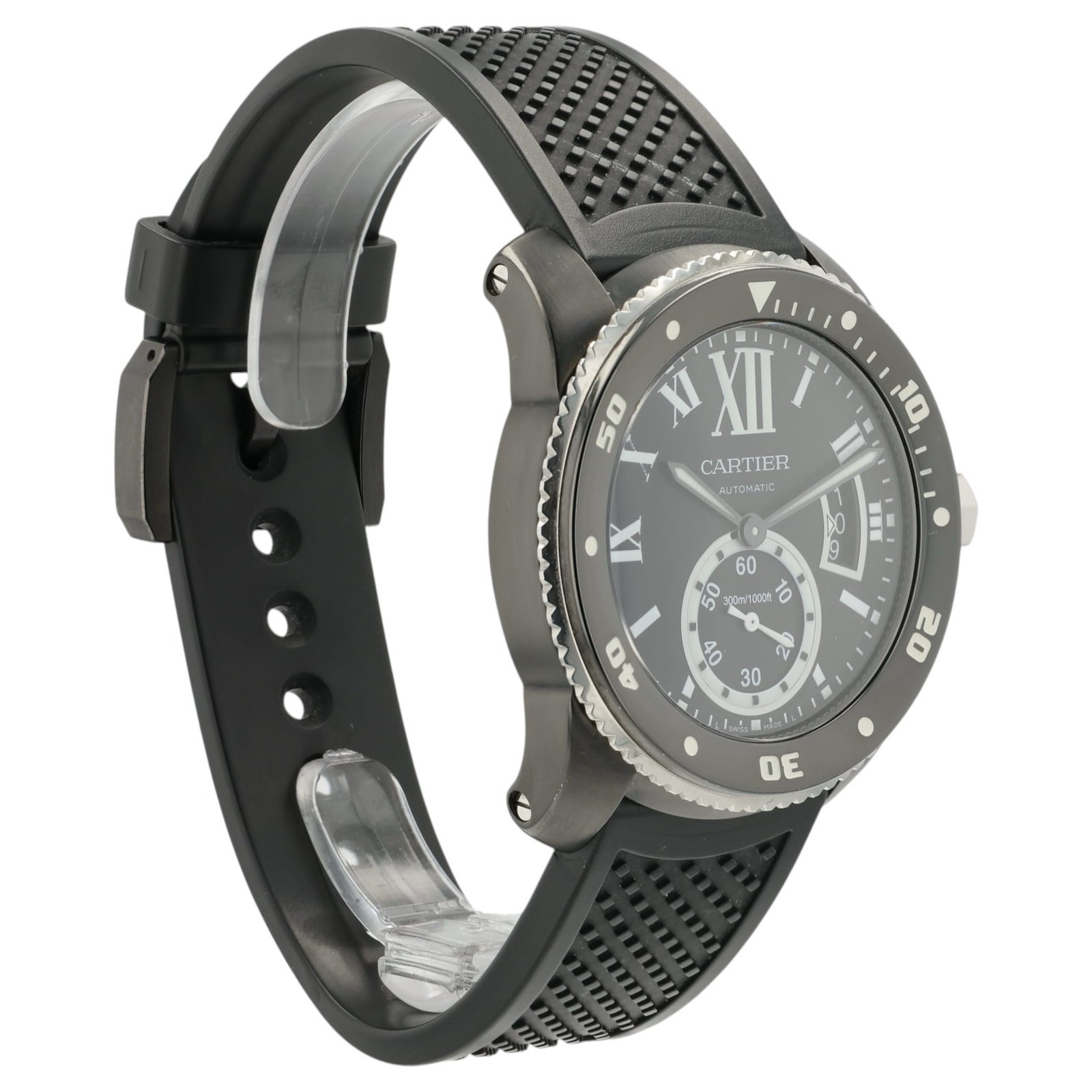 Cartier Calibre De Cartier Black Dial Steel 42mm Automatic Men’s Watch WSCA0006