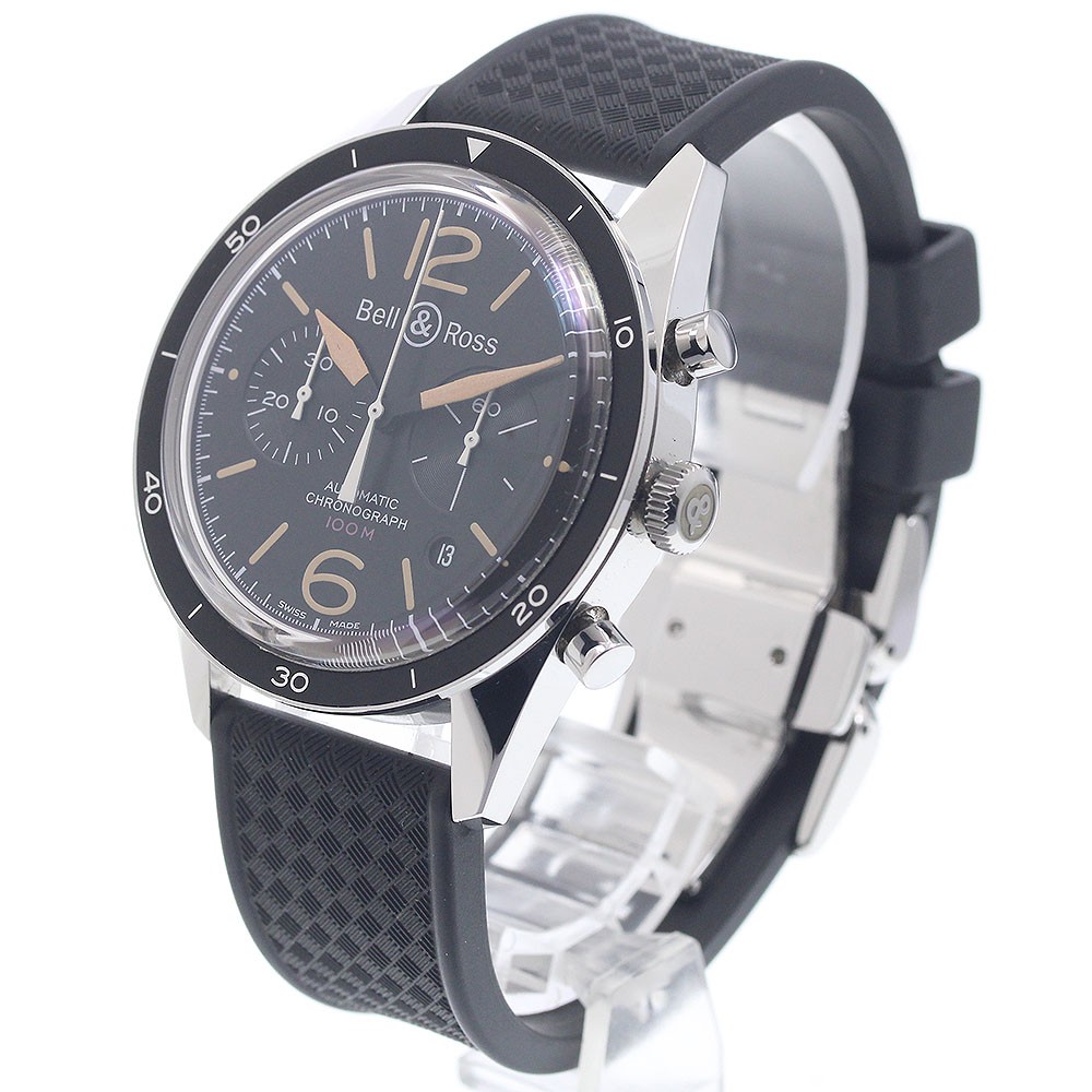 Bell＆Ross Vintage Officer Black BR126-94 Date Automatic Men’s Watch_946713