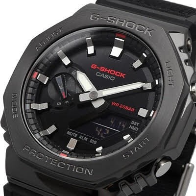 CASIO Men’s Watch 01 G-Shock GM-2100CB-1AER Black/White Strip