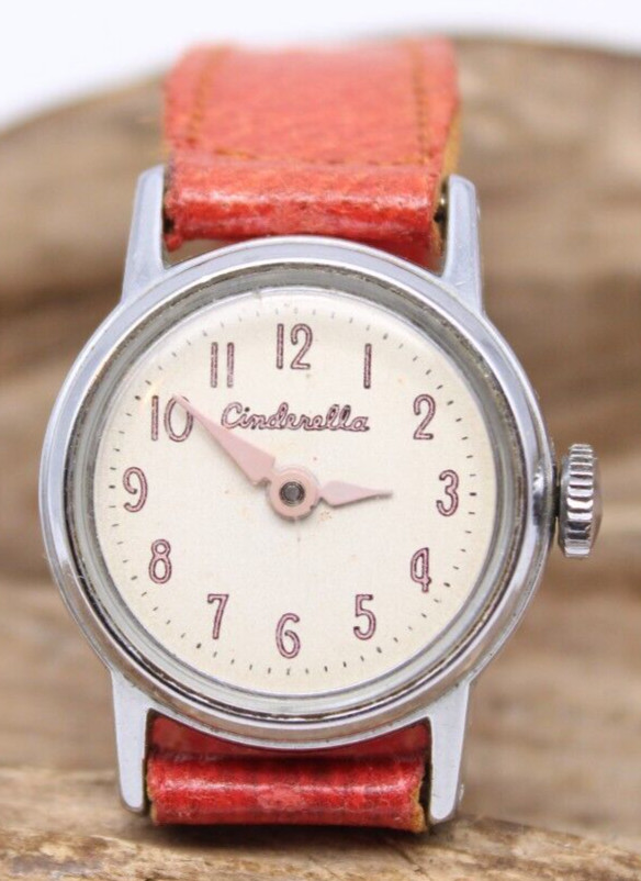 CHILD’S CINDERELLA WRIST WATCH 24.2mm 13.8mm LUG 6″ LONG RUNS (CW)