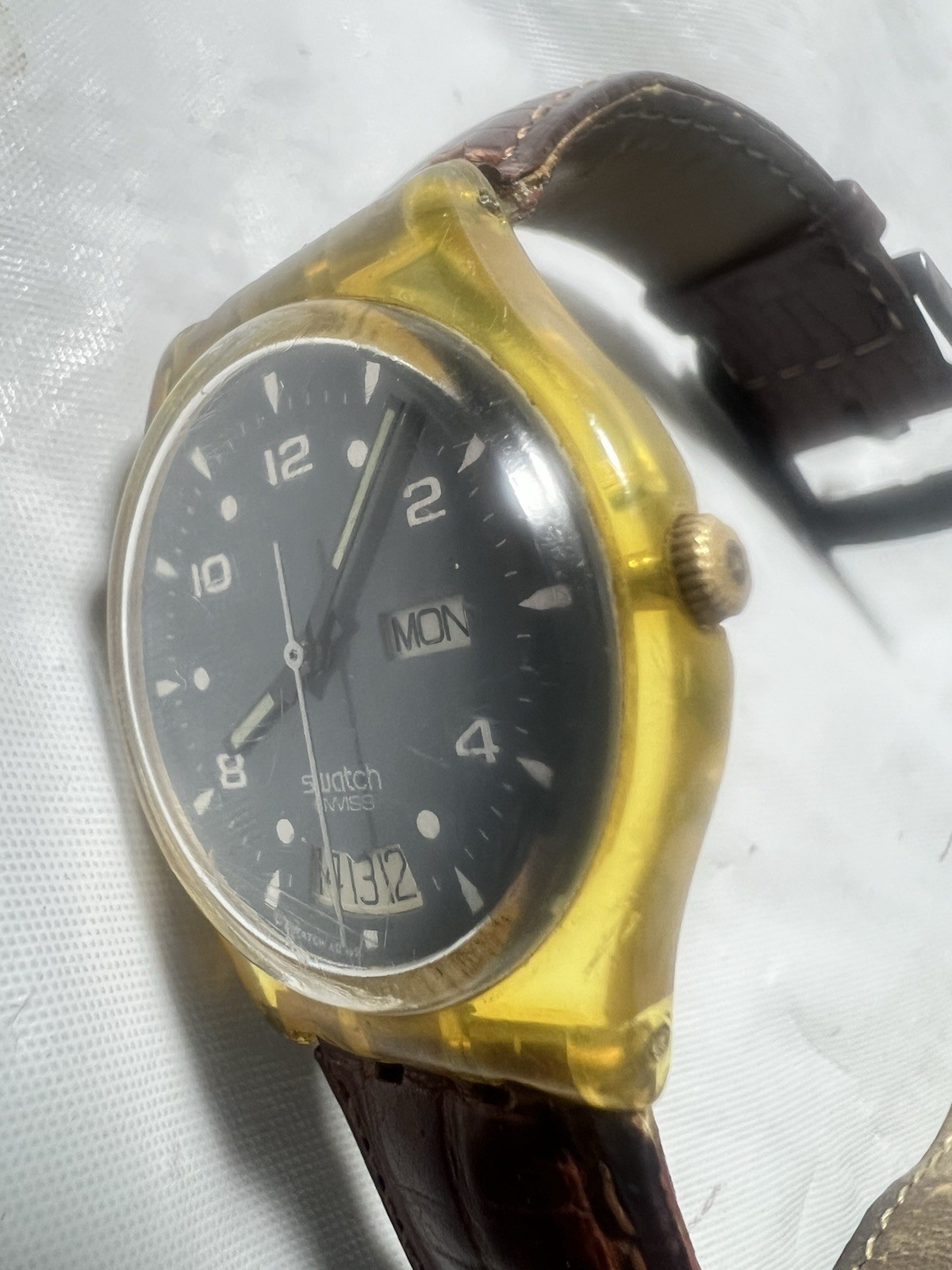 Swatch AG1991,GENT,(Open Windows) GK702,[5.3,5.9],Day/Date,34mm,30M, unisex Watc