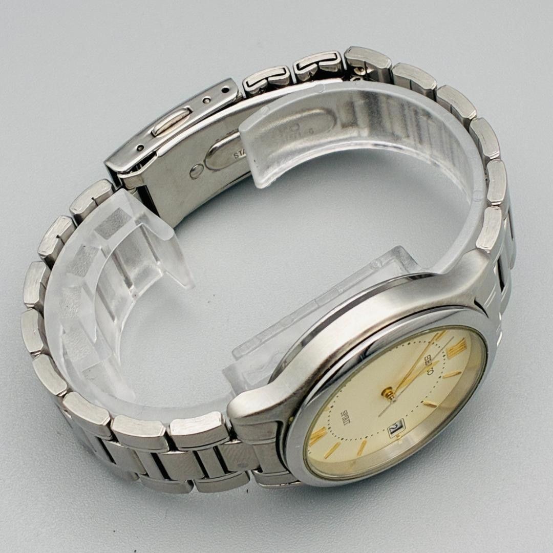Battery replaced SEIKO Spirit 7N42 beige working vintage