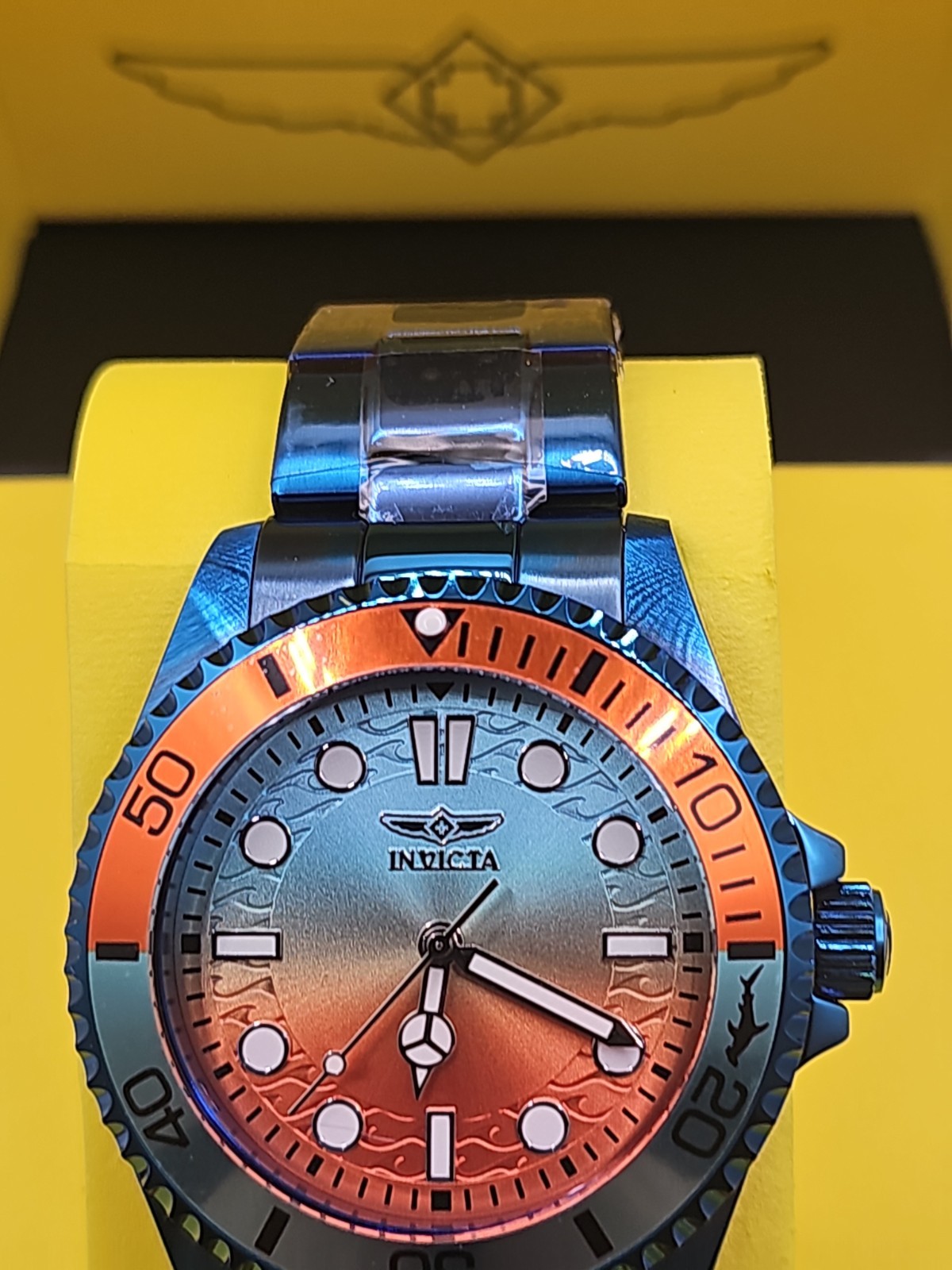 Retail $399.99 Invicta Pro Diver Kromatyk Men’s Watch – 43mm, ORANGE &BLUE 50973