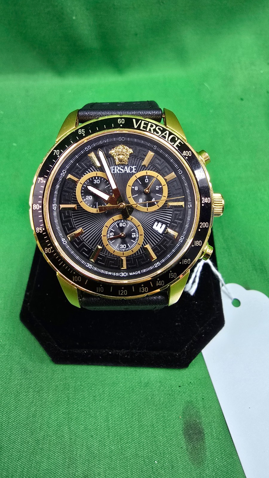 Versace Sport Chrono Quartz Black Dial Men’s Watch VEZCA2240