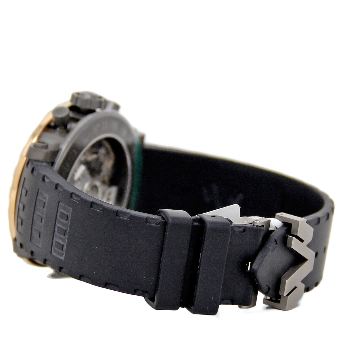 DeWitt Academia AC.6005.53A.M003 Titanium / Gold Rubber B/P/Factory Warranty#DW1