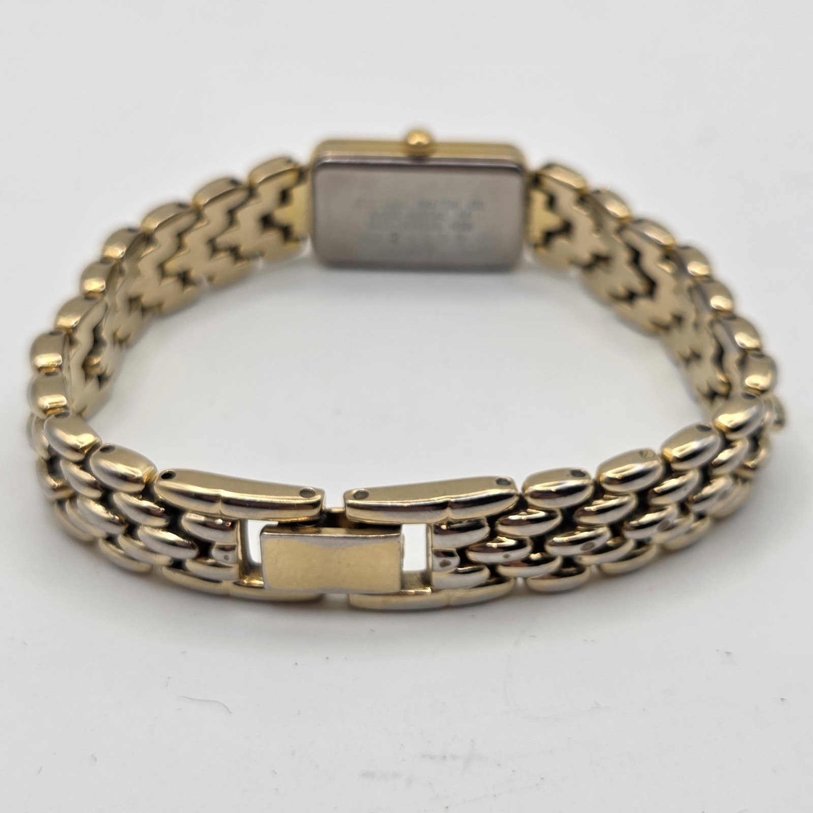 Citizen Tank Watch Women 13mm MOP Dial Gold Tone Rectangle 5421-S36505 New Batt