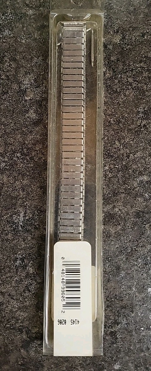 Vintage 1990s Timex Watch Strap Stainless Steel 10mm, Nice With 2 Pins , Women