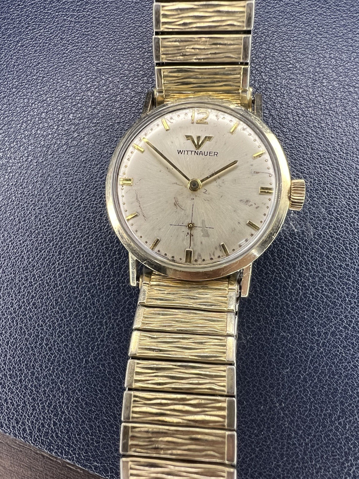 Wittnauer/Lingines Men’s Dress Watch Mechanical 10k Gold RGP Vintage 1950s