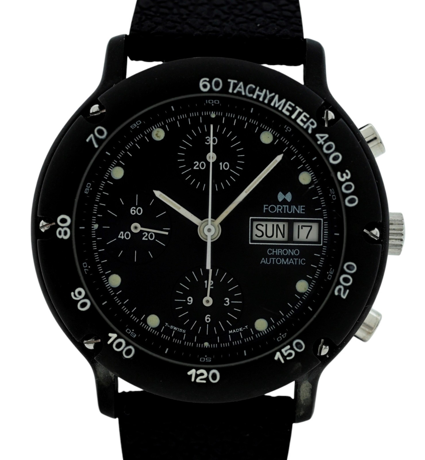 Fortune 40mm Men’s Automatic 7750 Chronograph Day-Date PVD Watch! Ref: 6511!