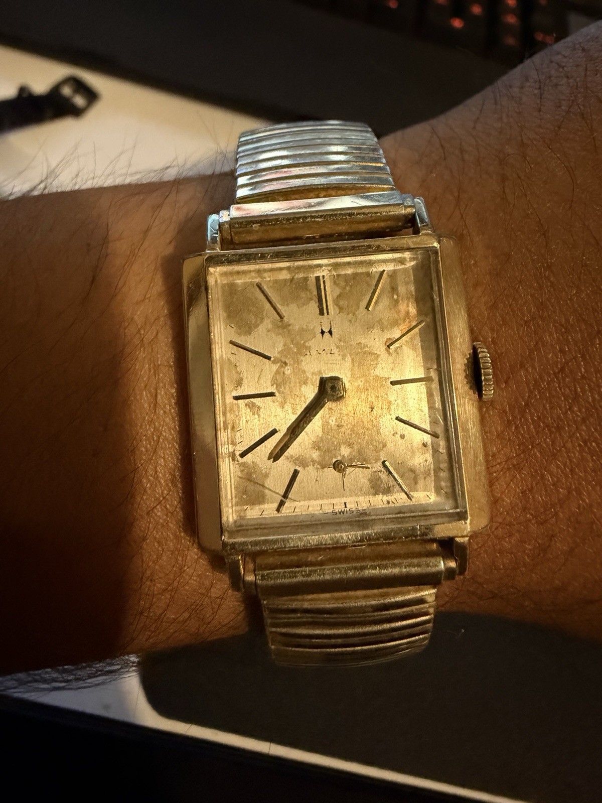 Hamilton Vintage Men’s Wristwatch Gold Filled, Manual Wind, USA