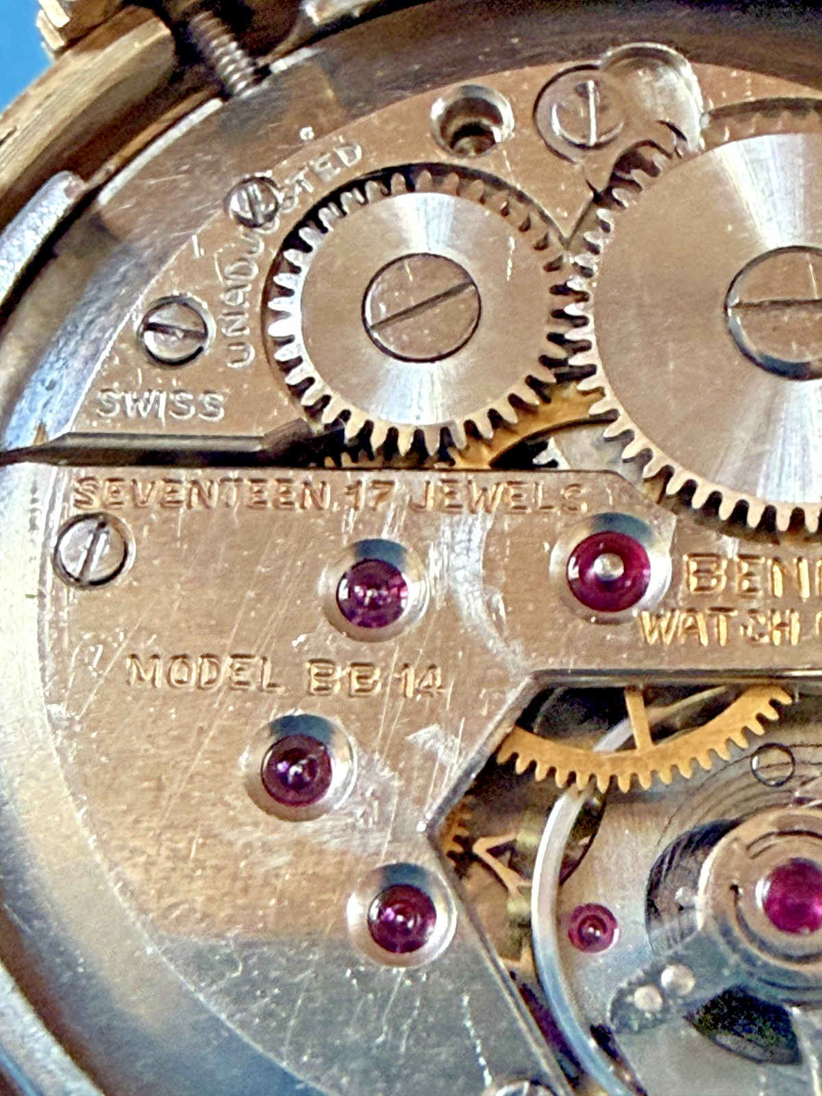 Vintage Benrus 17J BB14 Mechanical Watch Gold Filled – Running