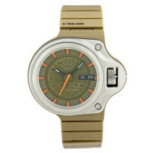 Seiko CABANE de ZUCCA Dashboard 7S36-0250 Watch SS Plastic Automatic Khaki