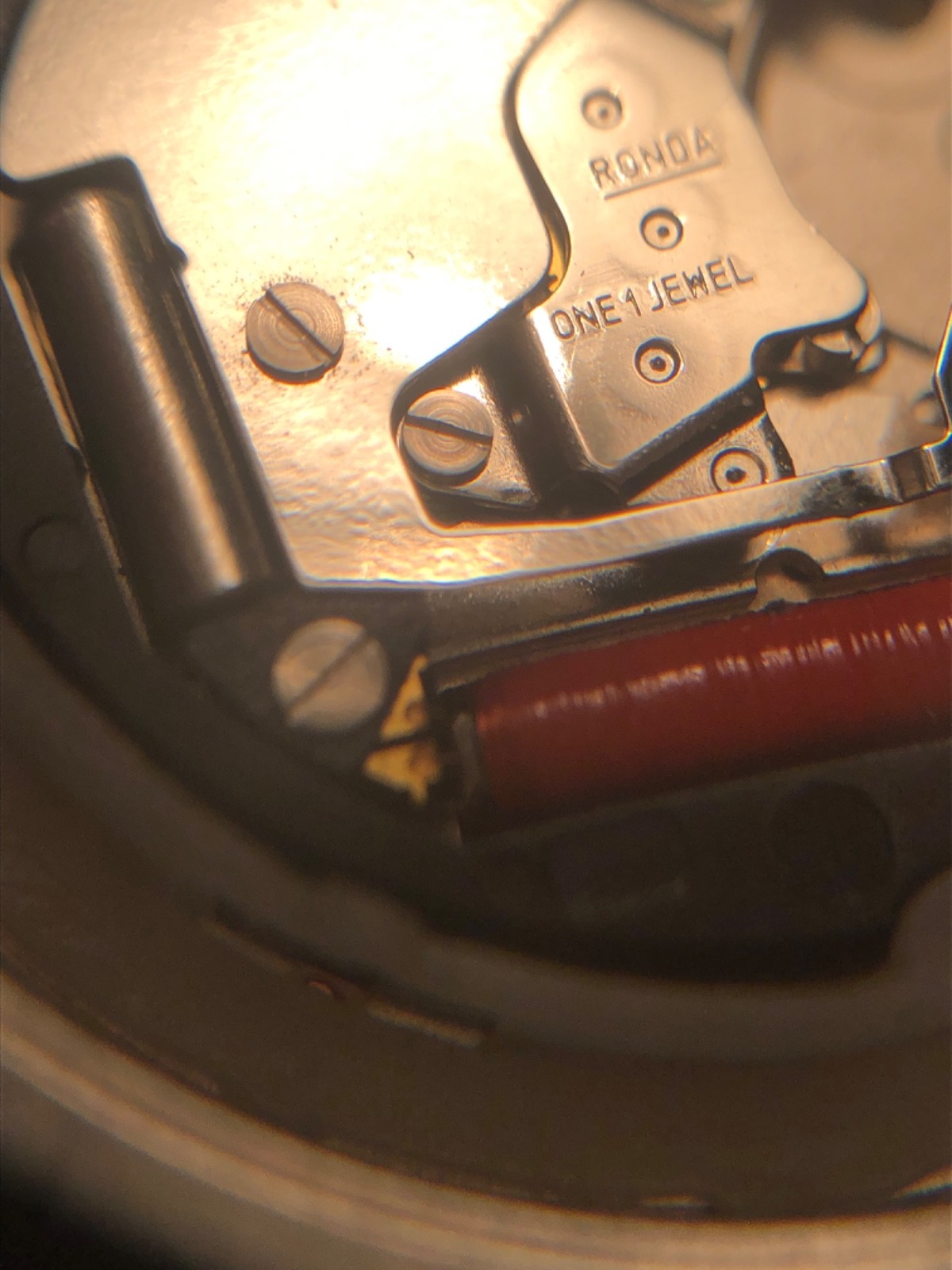 FOSSIL Watch jr -8309 Round Dial, Red 1 jewel Rhonda Swiss Parts – PARTS REPAIR