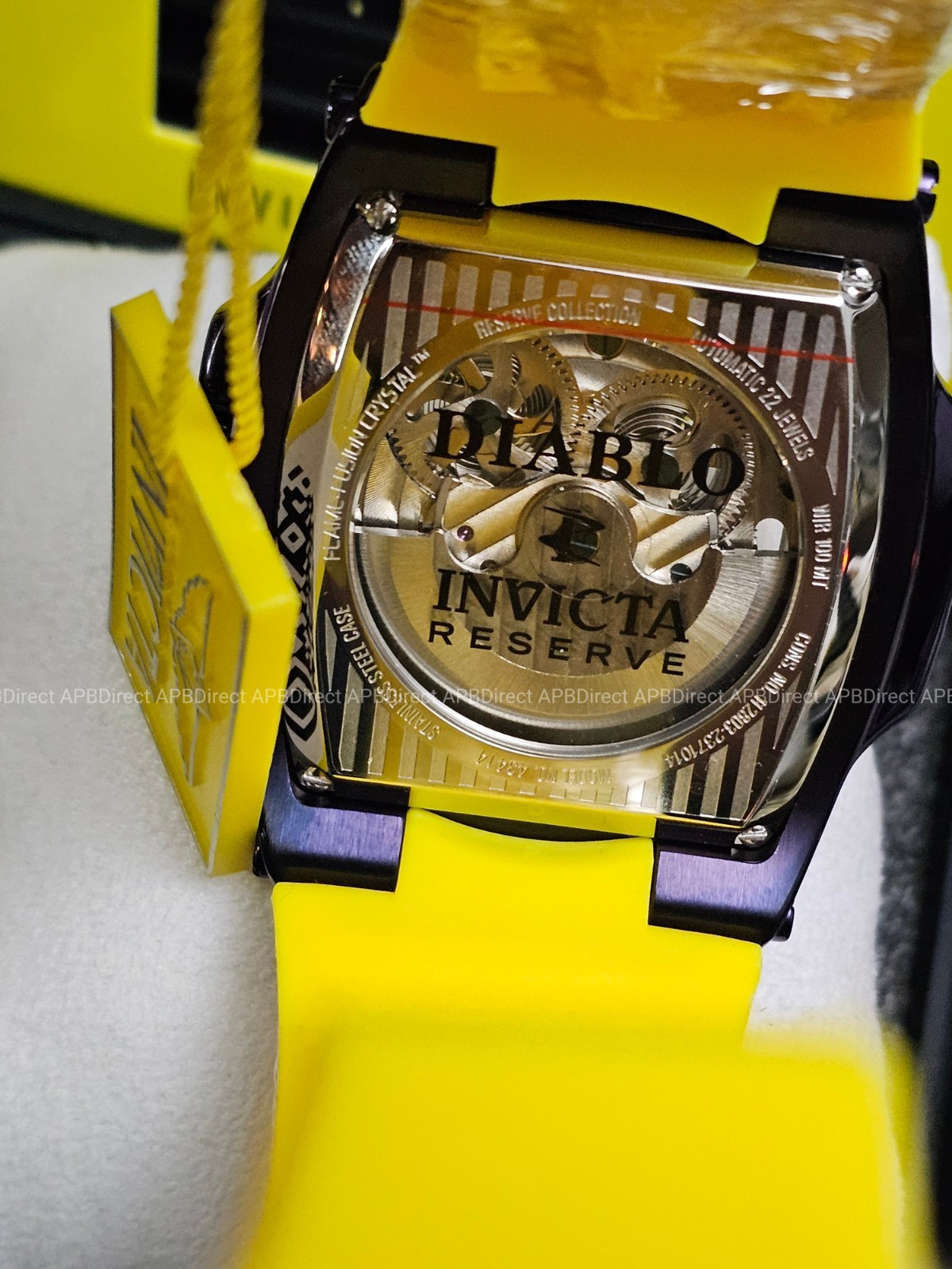 Invicta S1 Rally – DIABLO – Dual Time Automatic Dark Purple Reserve Mens Watch
