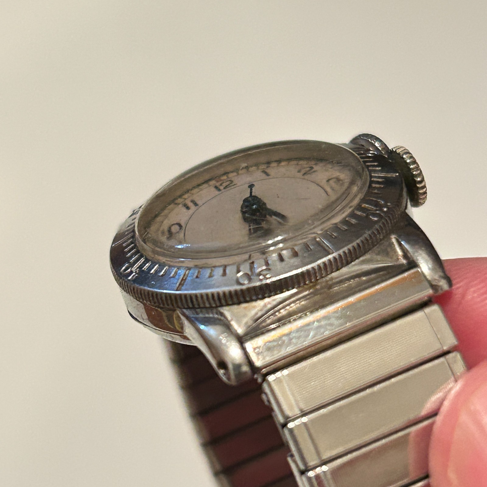 Vtg WWII 1940’s Longines Wittnauer Hack Navigation A-11 Weems Automatic Watch