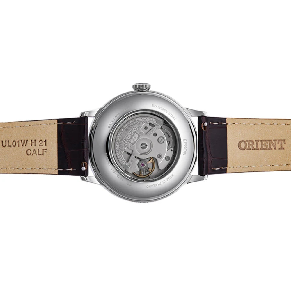Orient Bambino Men’s Watch RA-AC0026R30B Classic Bordeaux Dial Leather Strap 30M