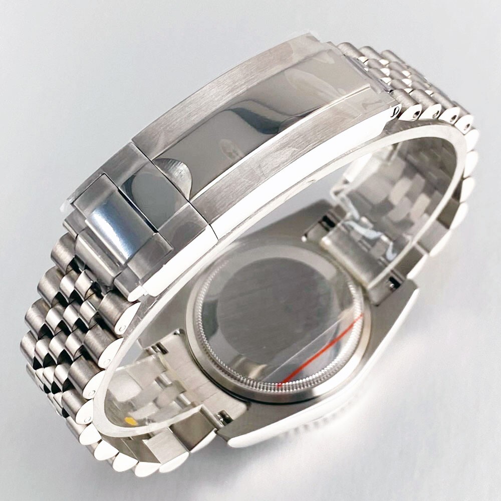 10ATM New Black Gray Fluted 39mm Sapphire Crystal Glass NH35 Automatic Men Watch
