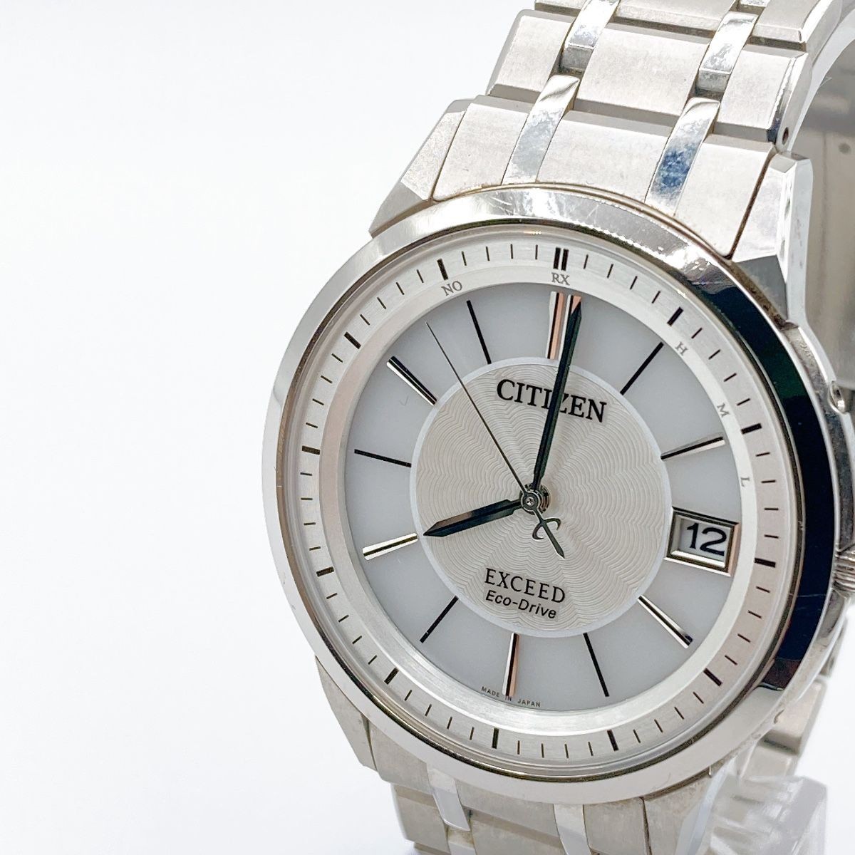 343 CITIZEN EXCEED Citizen Exceed Men’s Watch White Mother of Pearl Solar