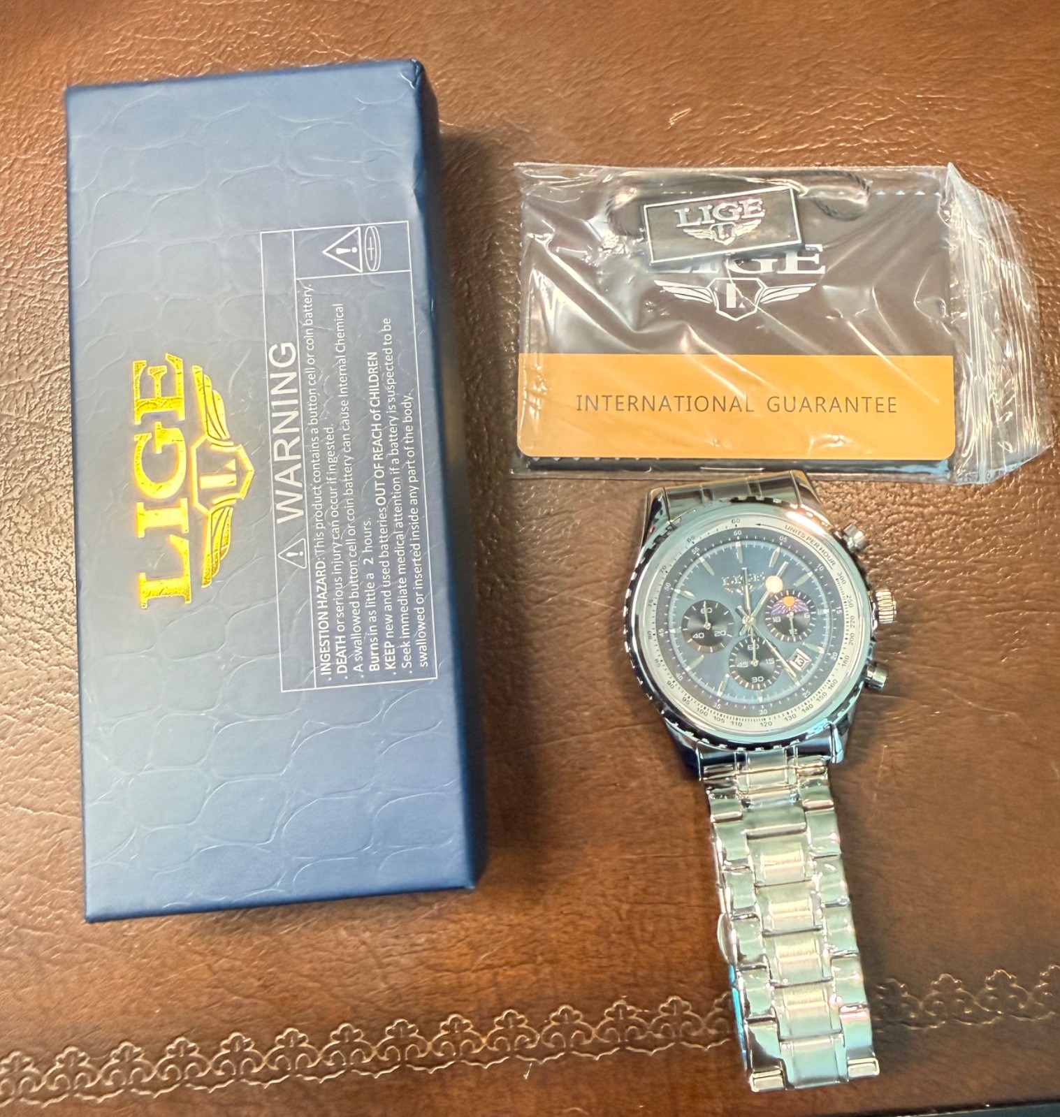 NEW Mens LIGE Watch