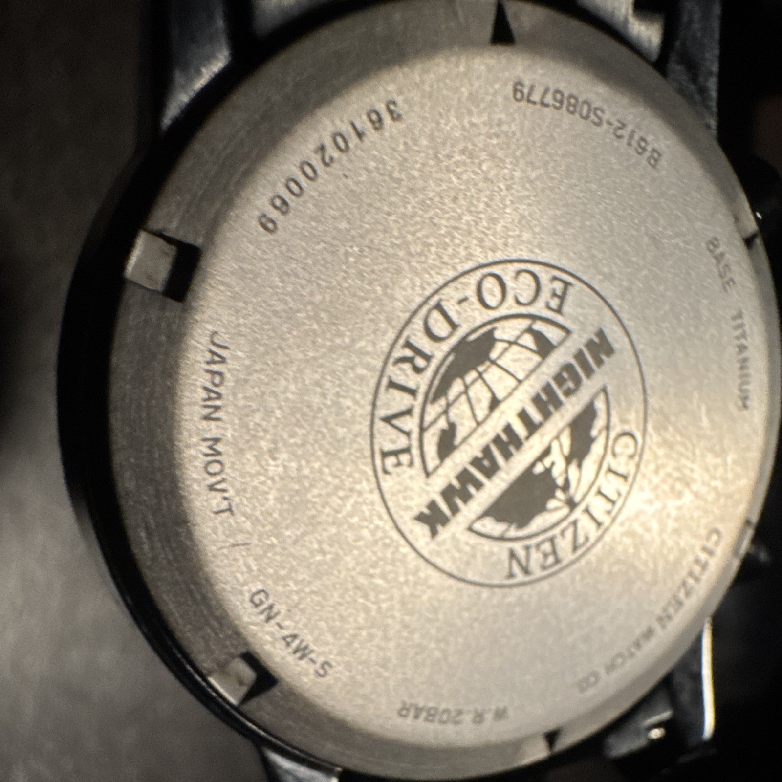 Citizen Eco-Drive Nighthawk Titanium Chronograph Tachymeter 43mm 200M CA0505-57L